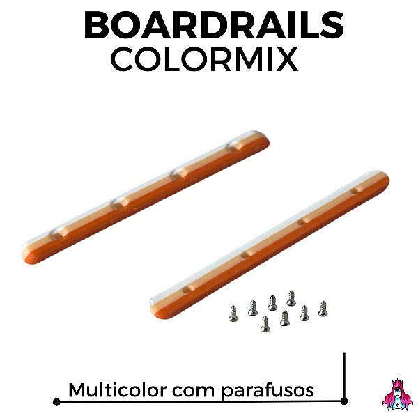 Kit de Boardrails Custom ColorMix Plastic com Parafusos cor Sunset