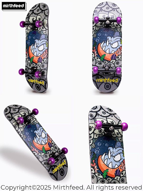 Fingerboard Completo Mirthfeed 32.5mm Heat-Transfer modelo Fish