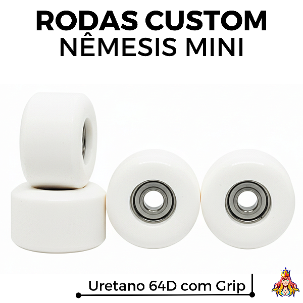 Rodas Custom Nêmesis "Mini'z" Soft Urethane 64D White