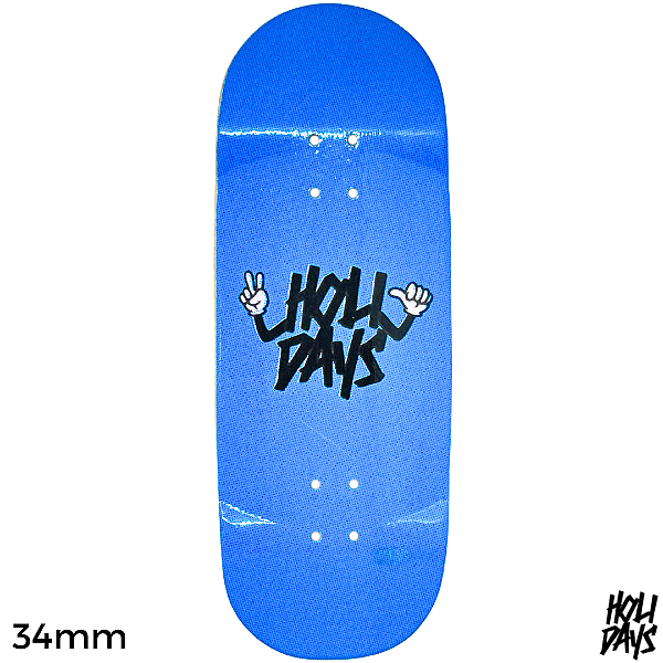 Deck Holidays 34mm - Discret Shape - Low Mold - Logo Hands Blue