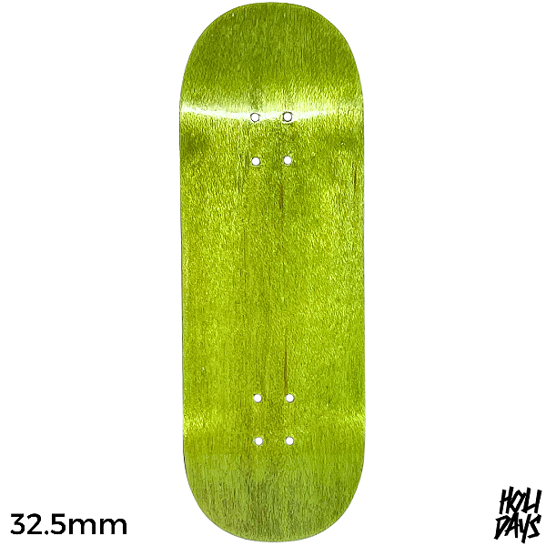 Deck Holidays 32.5mm - Classic Shape - Medium Mold - Natural Woods Lemon Green