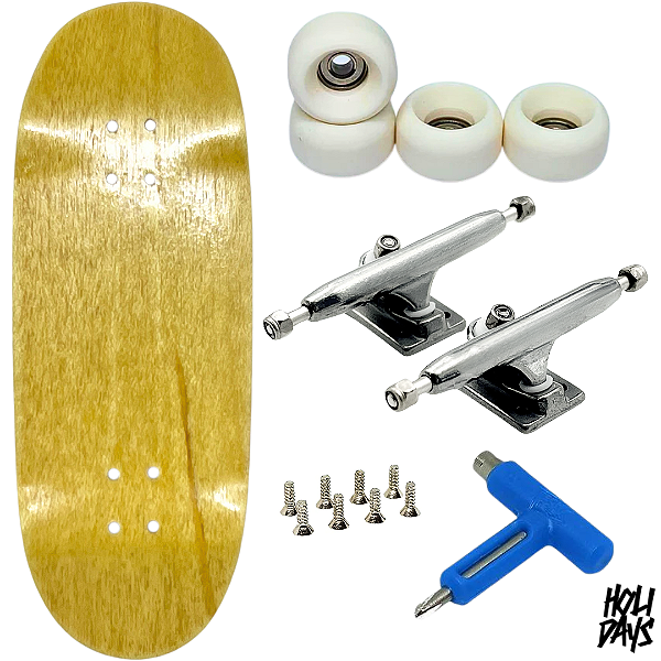 Fingerboard Premium Holidays 34mm - Trucks Leefai G4 - Rodas Urethane PRO 65D