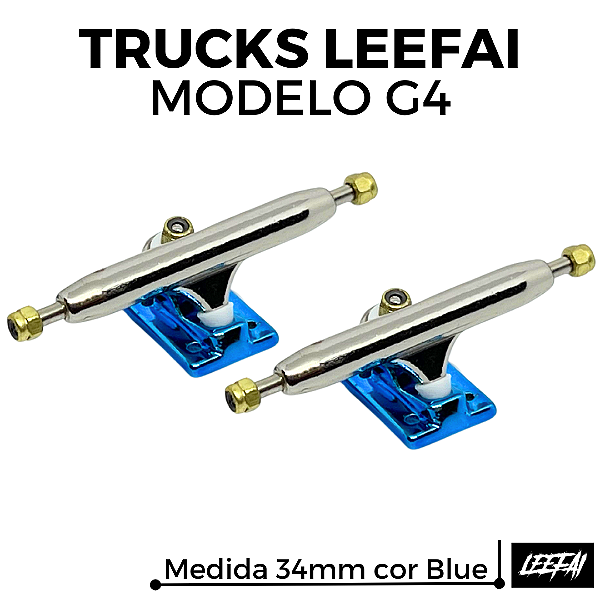 Trucks Leefai modelo G4 - 34mm - Silver & Blue
