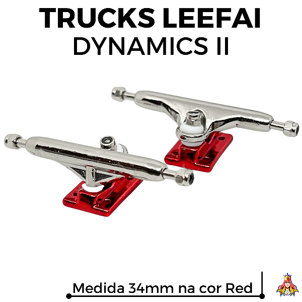 Trucks Leefai Dynamics II 34mm cor Silver & Red