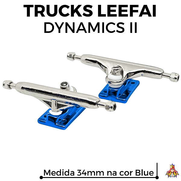 Trucks Leefai Dynamics II 34mm cor Silver & Blue