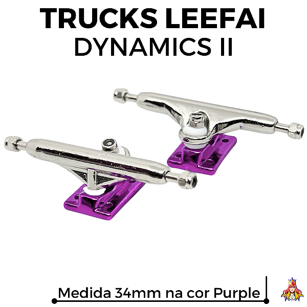 Trucks Leefai Dynamics II 34mm cor Silver & Purple
