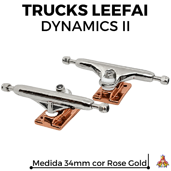 Trucks Leefai Dynamics II 34mm cor Silver & Rose Gold