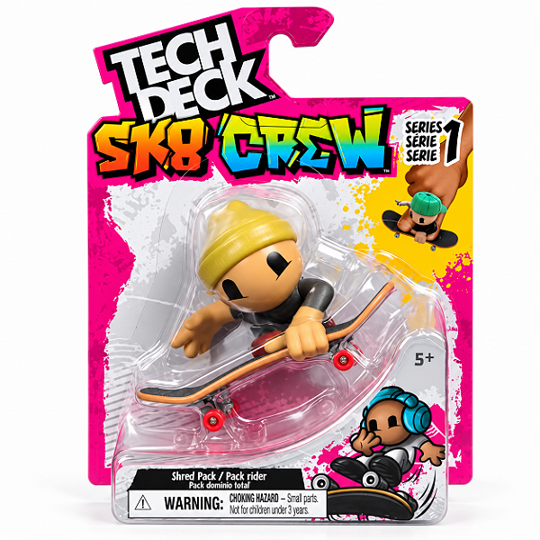 Tech Deck Sk8 Crew Series 1 com Boneco