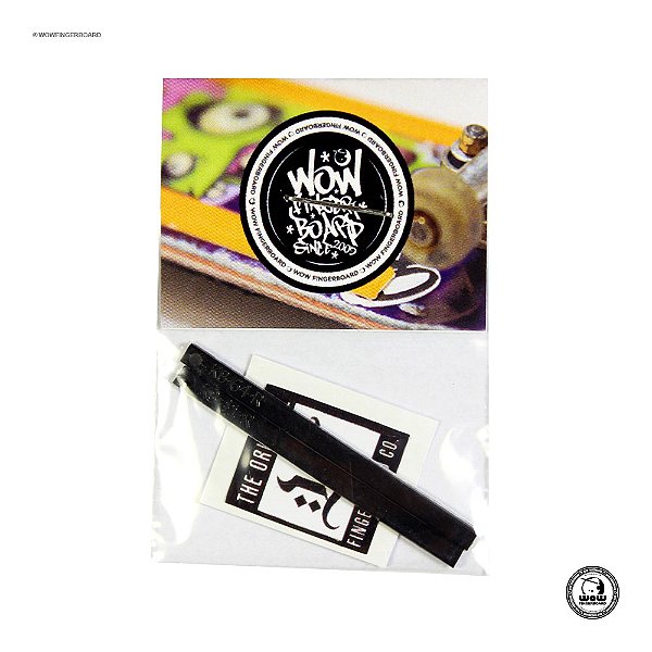 Boardrails Adesivos Wow Fingerboard - Preto