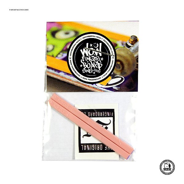 Boardrails Adesivos Wow Fingerboard - Rosa Claro