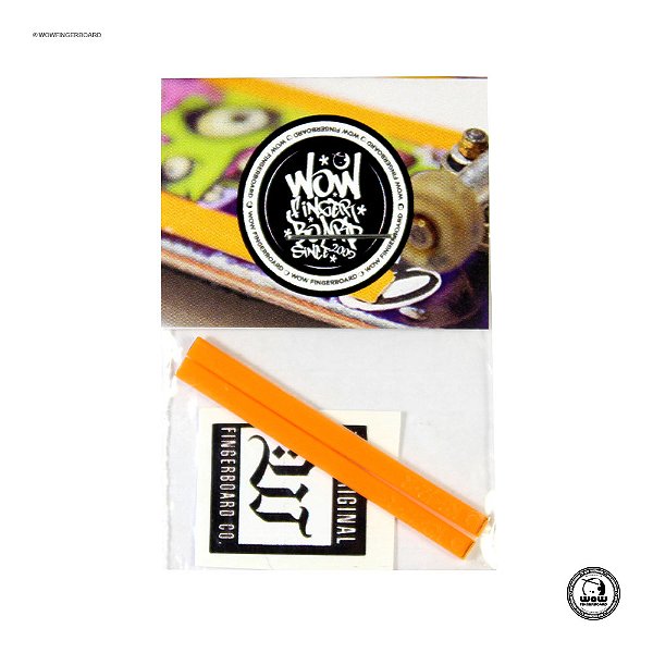 Boardrails Adesivos Wow Fingerboard - Laranja