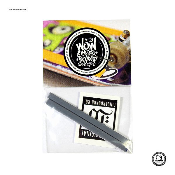 Boardrails Adesivos Wow Fingerboard - Cinza