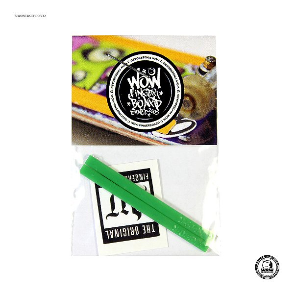 Boardrails Adesivos Wow Fingerboard - Verde