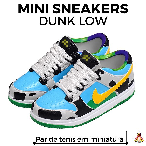 Miniatura Sneakers Tênis Dunk Low - Ben & Jerry’s “Chunky Dunky”