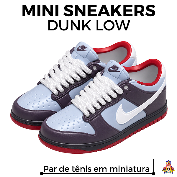 Miniatura Sneakers Tênis Dunk Low - Midnight Berry