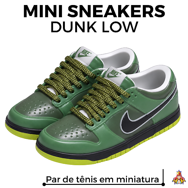 Miniatura Sneakers Tênis Dunk Low - Radioactive