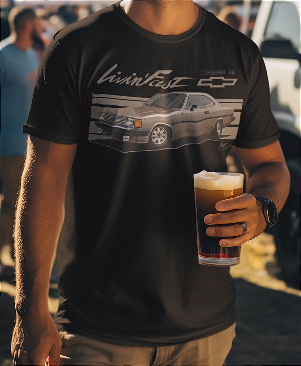 O seu carro em uma camiseta exclusiva - Livin' Fast