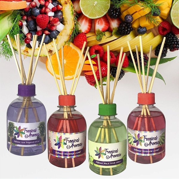 DIFUSOR AROMATIZADOR DE AMBIENTE - TROPICAL AROMAS - FRUTAL