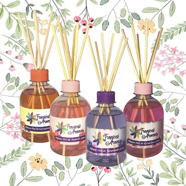 DIFUSOR AROMATIZADOR DE AMBIENTE - TROPICAL AROMAS - FLORAL