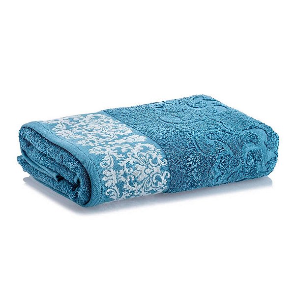 TOALHA BANHÃO JACQUARD MEDALHÃO 150X80CM