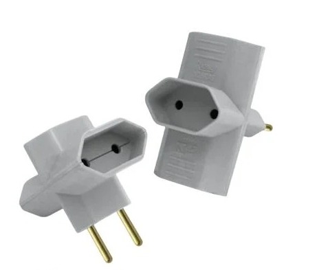 PLUG ADAPTADOR 2 POLOS 3 SAÍDAS 10A - ILUMI