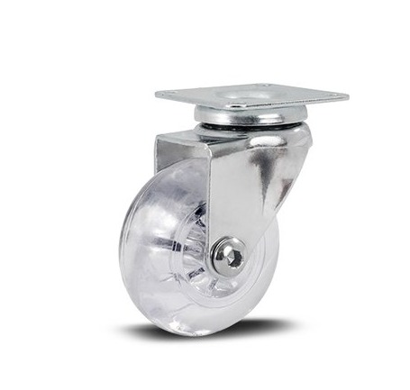 RODIZIO PLACA GIRATÓRIO 2'' CRISTAL PU COM TRATAMENTO UV (45Kg) - COLSON