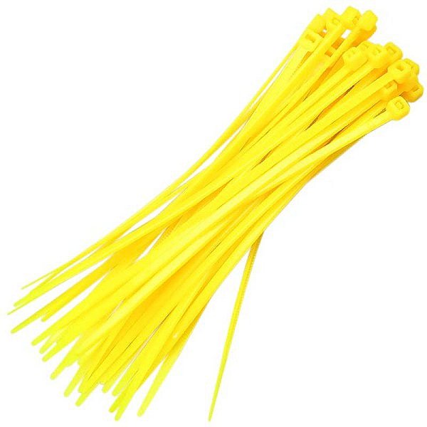 ABRAÇADEIRA DE NYLON AMARELA 200MM - WORKER