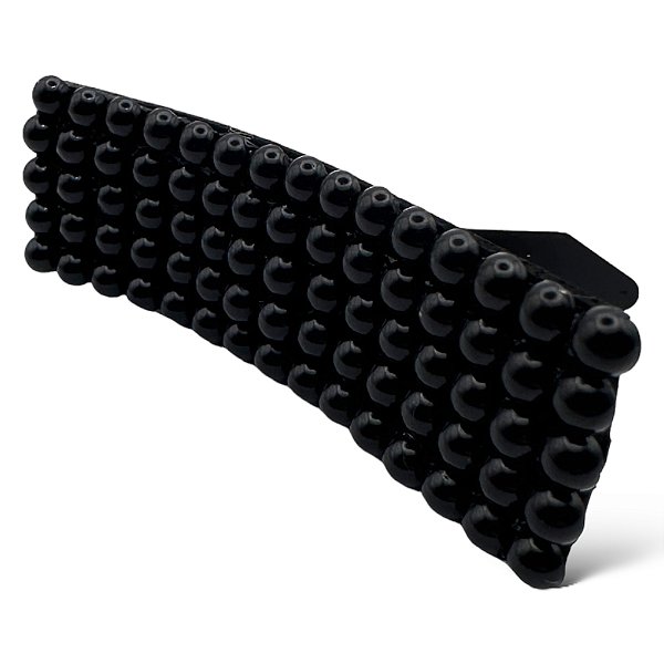 Presilha Julia | Tic Tac preto com pérolas pretas