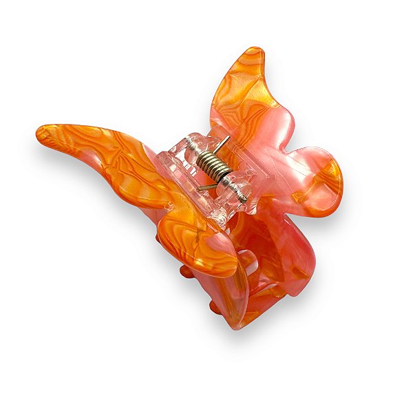 Piranha borboleta | Piranha de acetato com formato de borboleta laranja