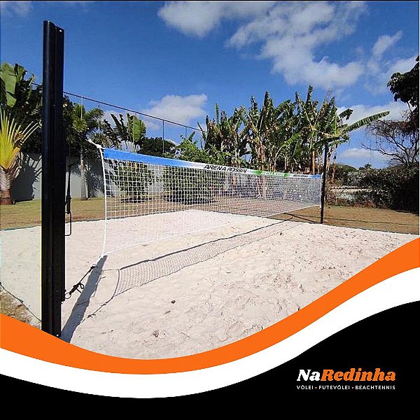Rede Oficial Multiesportes malha 5 -  1 Faixa Personalizada - Volei/Futevolei/BeachTennis