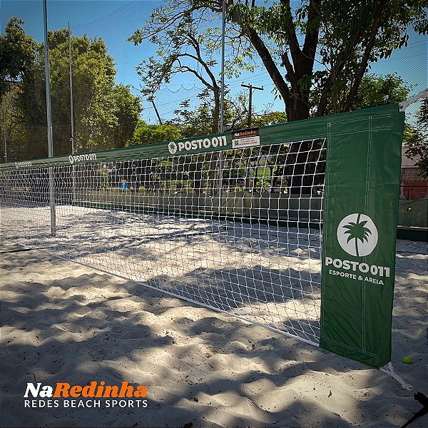 Rede Oficial Multiesportes malha 5 -  3 Faixas Personalizada - Volei/Futevolei/BeachTennis