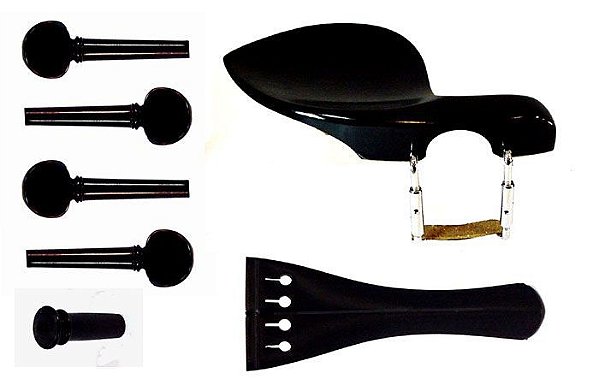 Conjunto Ébano modelo Swiss para Violino (SEM ADAPTAÇÃO)
