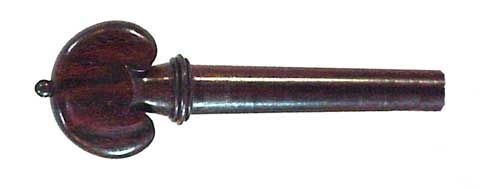 4 Cravelhas Modelo Heart de Rosewood com Preto para Violino (SEM COLOCAÇÃO)