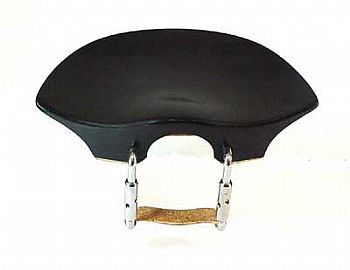 Queixeira Modelo Flech de Ébano (central) Parafuso Cromado para Violino