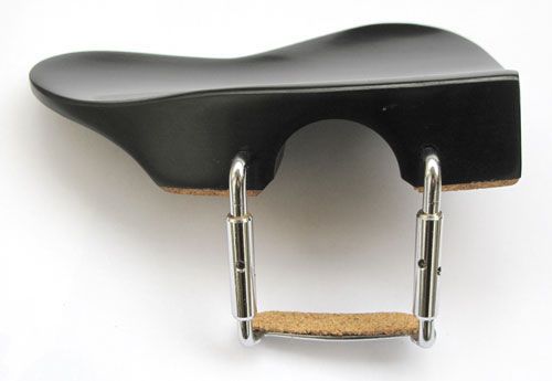 Queixeira Modelo Berber de Ébano Com Parafusos Cromados, para Violino
