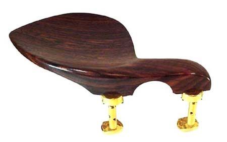 Queixeira Modelo Guarneri de Rosewood, Ferragem Modelo Hill Dourada, para Violino