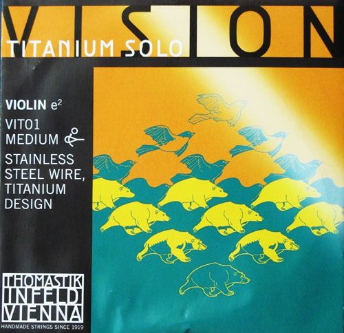 Cordas Thomastik Vision Titânio Solo para Violino