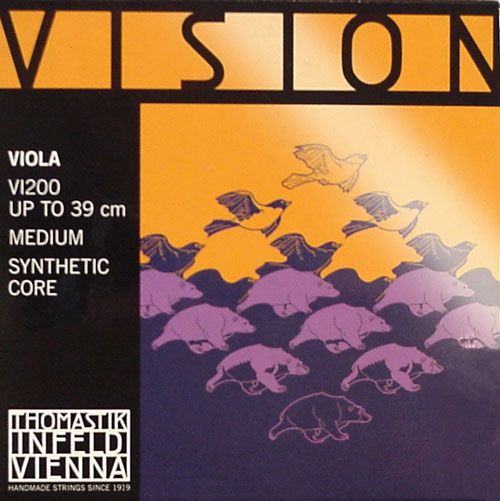 Corda Individual – Dó Vision para Viola, prata com  tungstênio