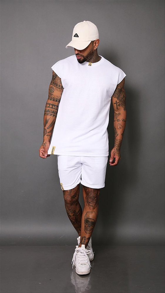 Conjunto Lacapa Branco Regata.