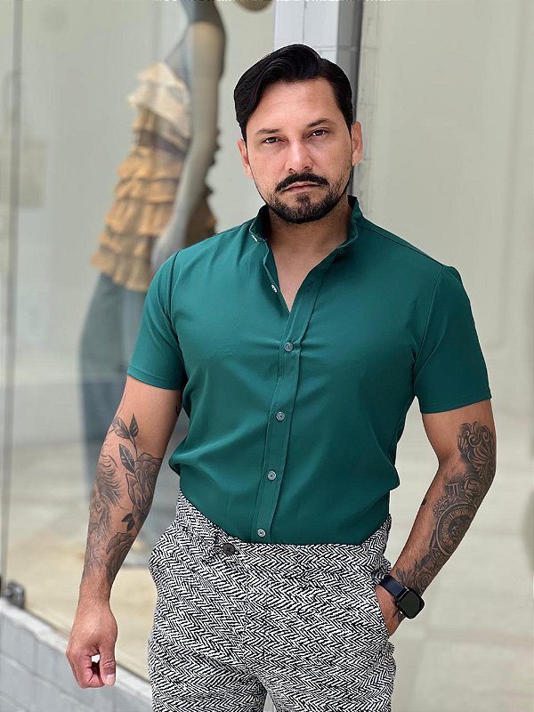 Camisa Casual Verde.