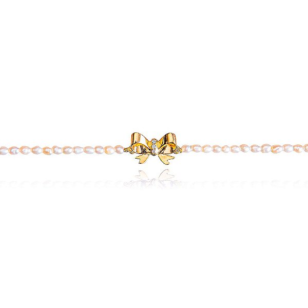 PULSEIRA LAÇO CLARA PÉROLAS