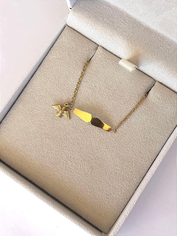 PULSEIRA CHAPINHA PINGENTE ESPÍRITO SANTO