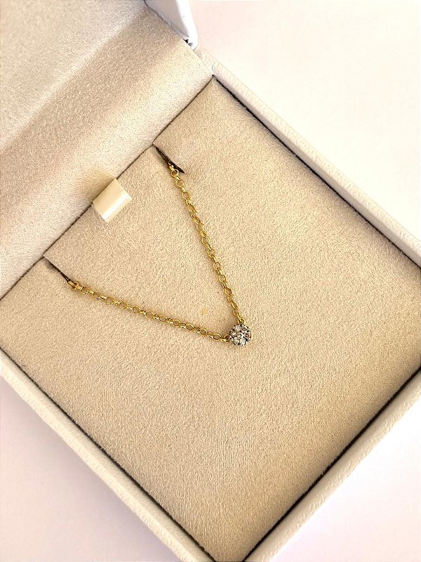COLAR FLOR DIAMANTE