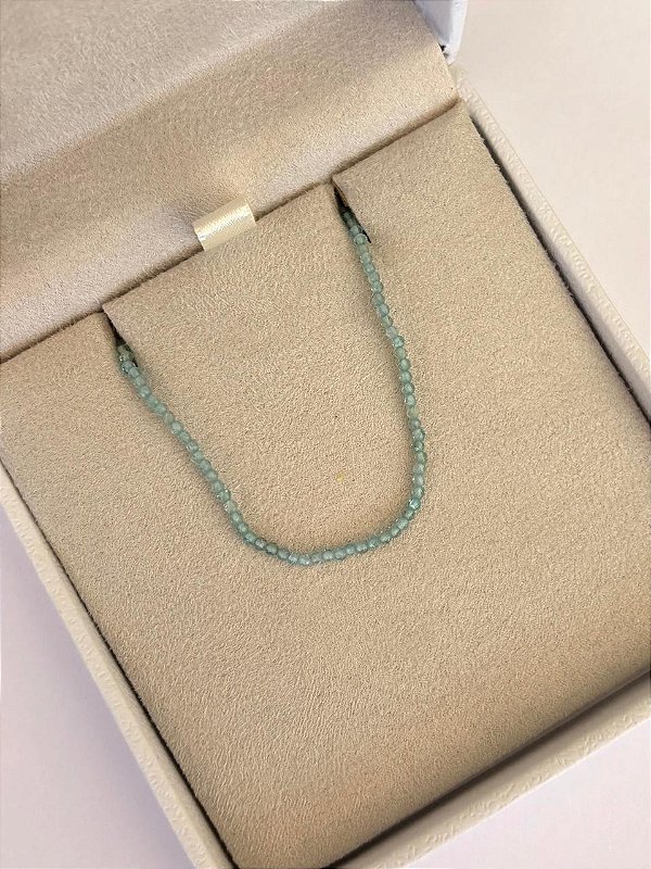 COLAR FIO DE QUARTZO AZUL