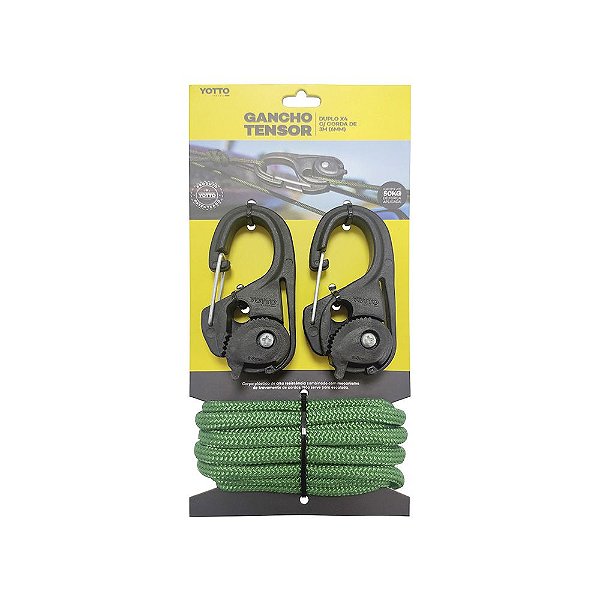 Gancho Tensor Yotto X4 Duplo Com Corda - Para Cordas Até 8mm
