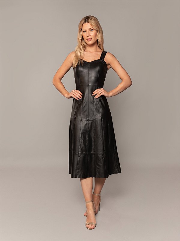 Vestido Couro Legítimo - Antônia