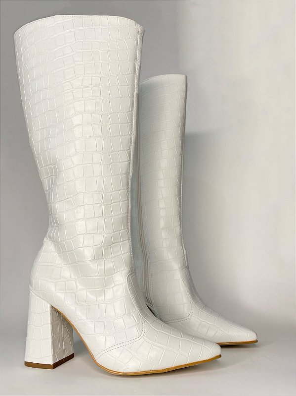 Bota Aisha Cano alto Off White