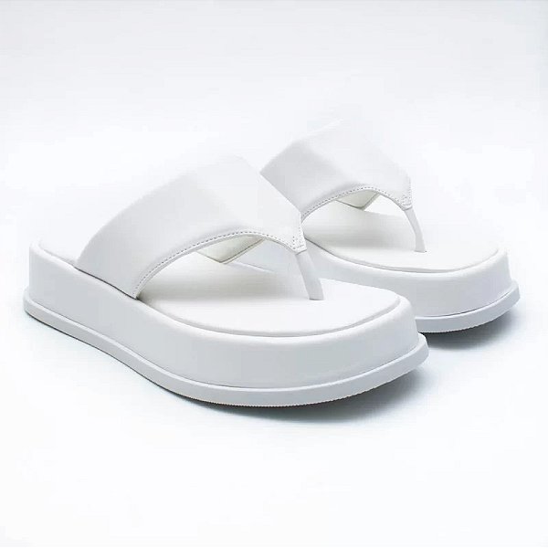 Chinelo Flatform Ibiza Branco