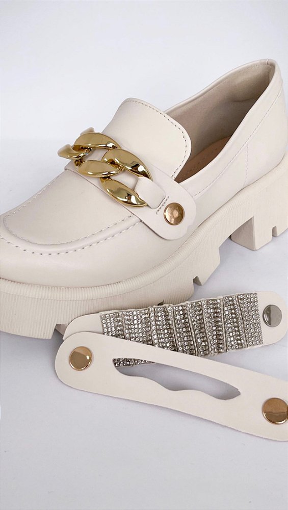 Mocassim Pandora 3 em 1 Off White