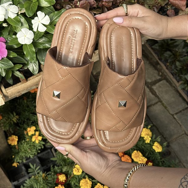 Zuri- Birken Slide Feminina Caramelo